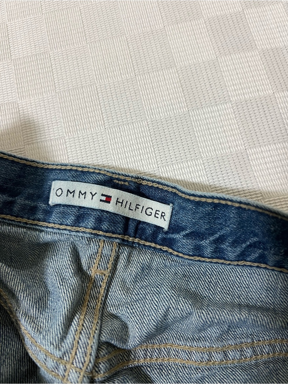 Tommy Hilfiger Light Blue Denim Jean Shorts - Picture 4 of 5